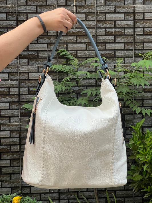 Snowdrift Soft Leather Women Handbag Bag