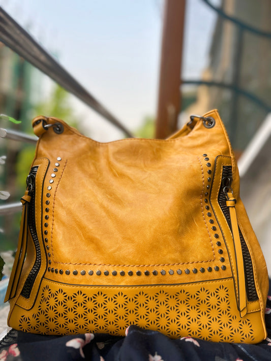 Sunny Bloom Soft Leather Women Handbag