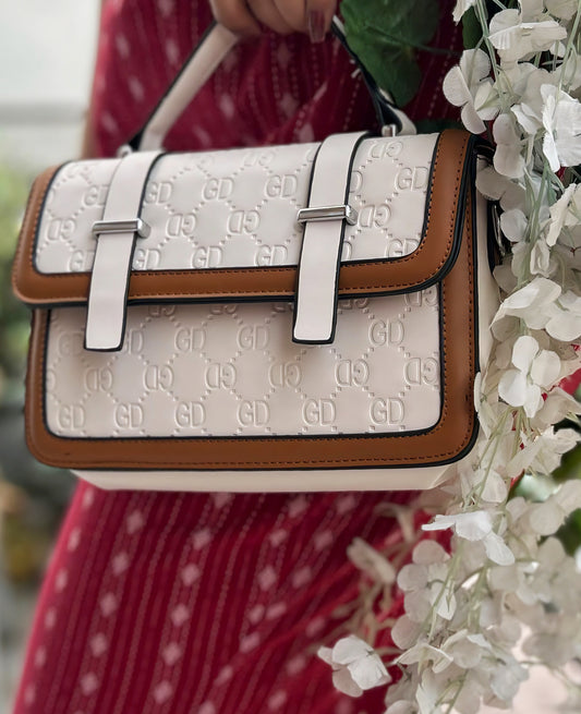 Allure Elite White Sling Bag